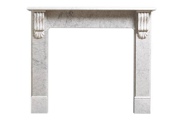 pure-marble italian carrara victorian corbel mantel