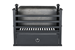 pendle basic fire basket black + brick