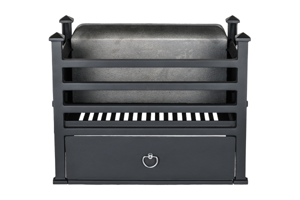 pendle basic fire basket black + brick